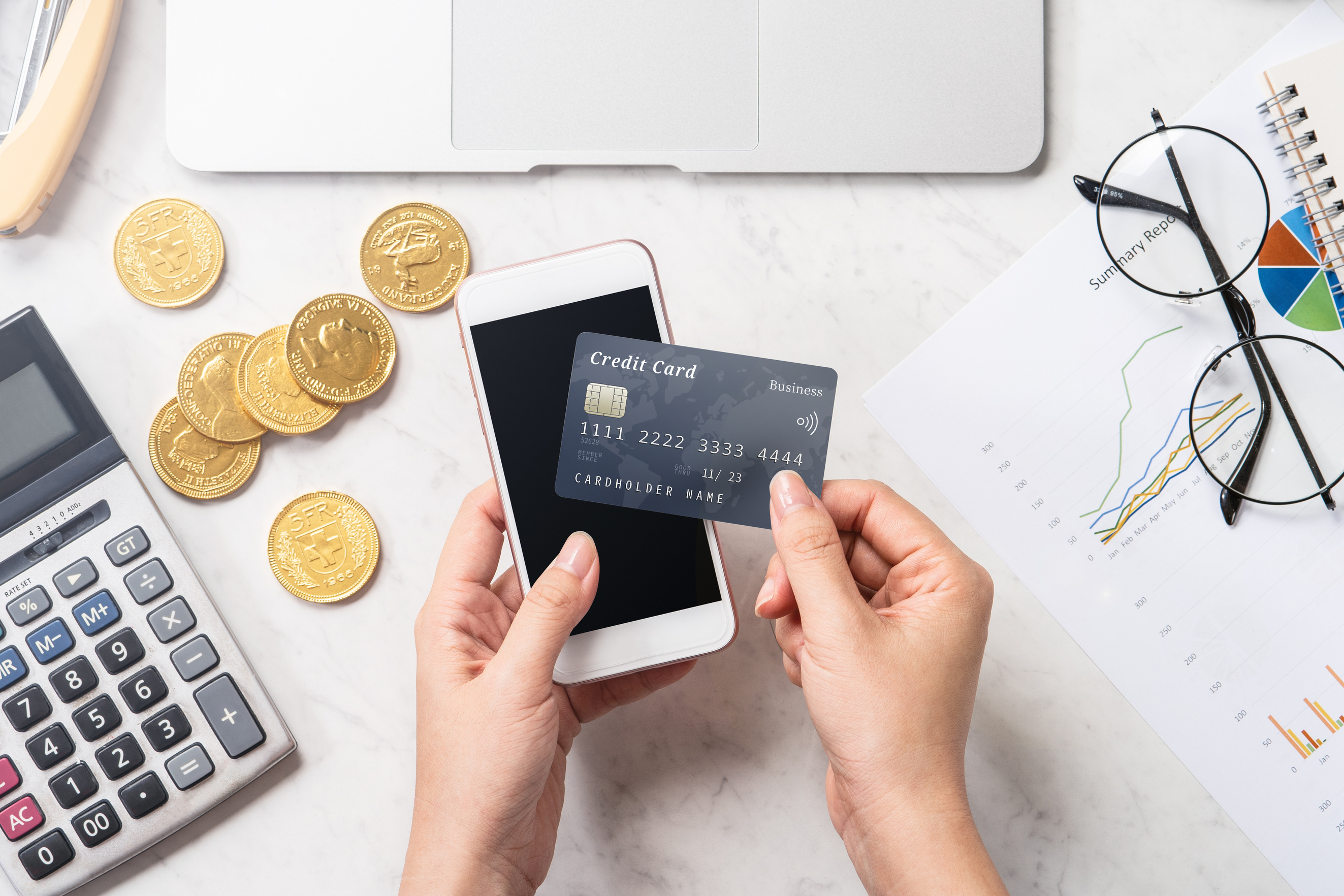 Woman Doing Online Payment 